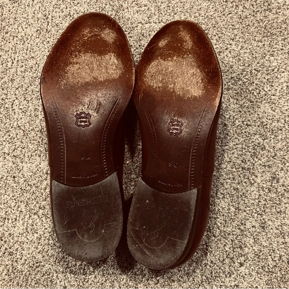 Giorgio Brutini‎ Size US 9 D Brown Shoe Dress Oxford Leather Perforated Cap Toe